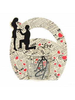 Kubek LOVE w ozdobnym...